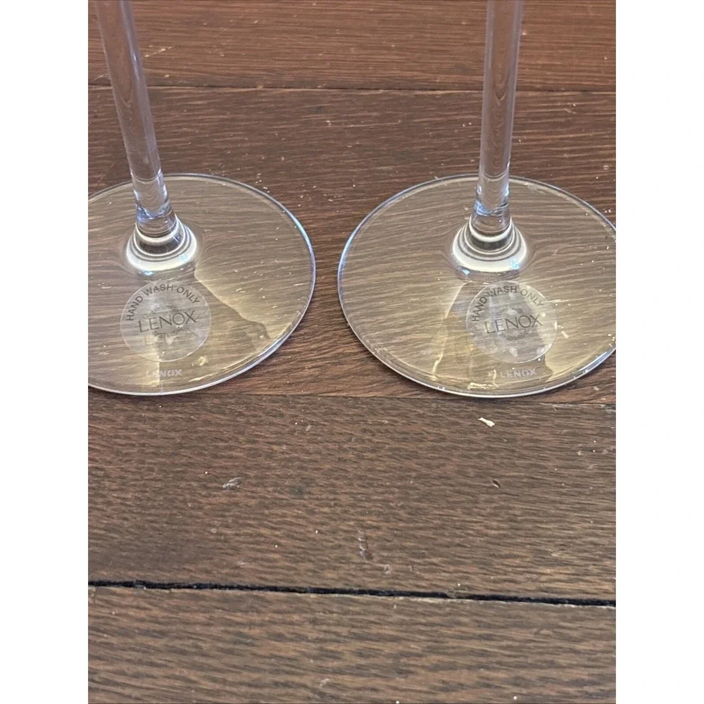 Lenox Solitaire Platinum Champagne Flute‎ Discontinued Set Of 2 New With Tag